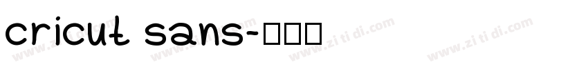cricut sans字体转换